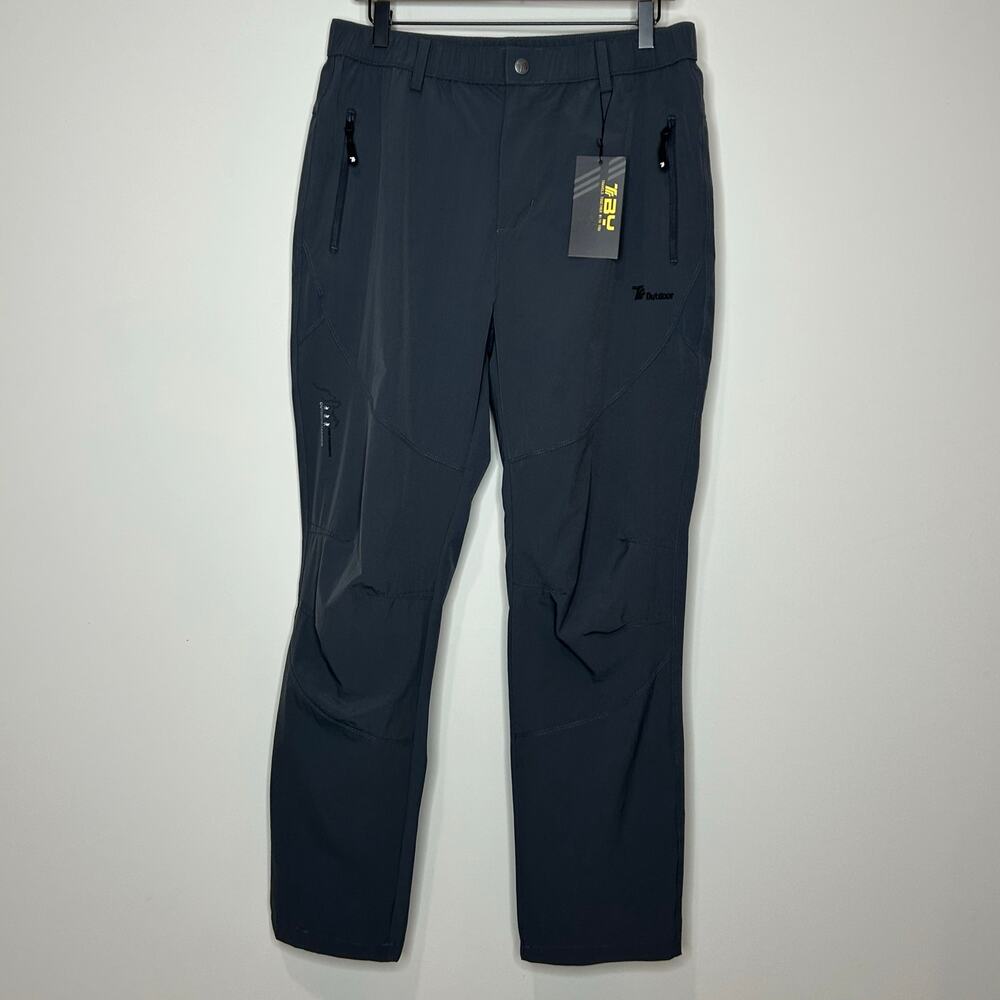 NEW TBMPOY Gray Hiking Quick-Dry Athletic Hiking Pants Sz. L Outdoor Lightweight